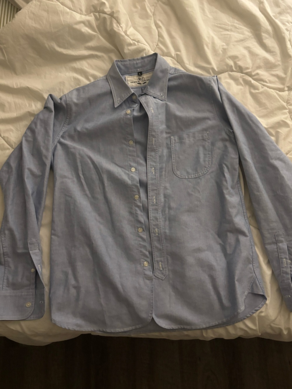Rogue Territory Classic Men's Light Blue Oxford Button-Down Shirt